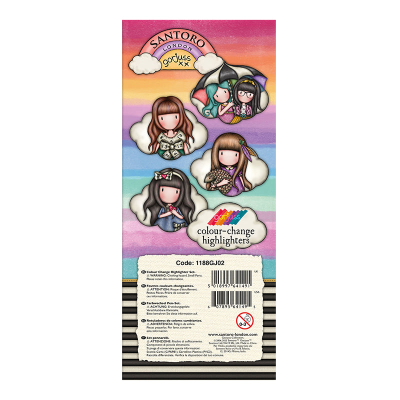 Комплект от 4 променящи цвета си маркера Santoro Gorjuss Be Kind