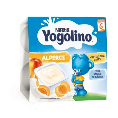 Nestle Yogolino Млечен десерт, кайсия, от 6-ия месец, 4х 100 гр
