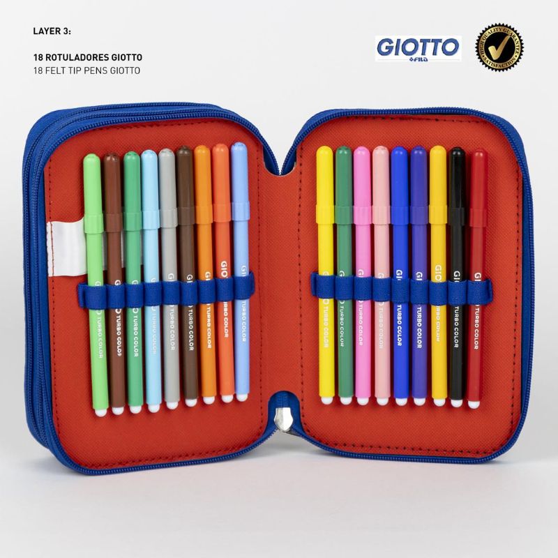 Ученически несесер с три отделения и съдържание Avengers