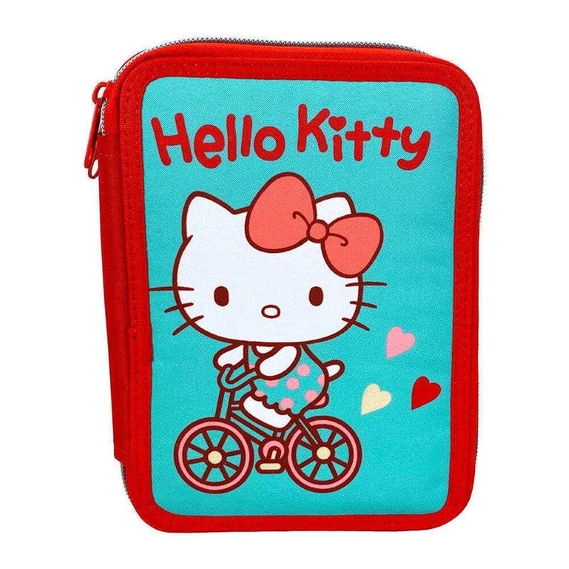 Ученически несесер със съдържание и две отделения Hello Kitty Sweetheart
