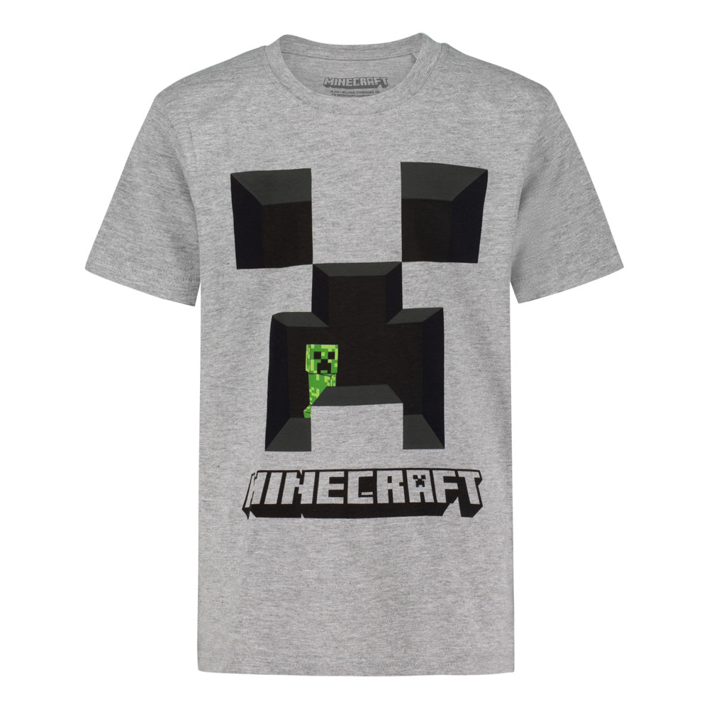 Тениска Minecraft Creeper Gray, размер 104