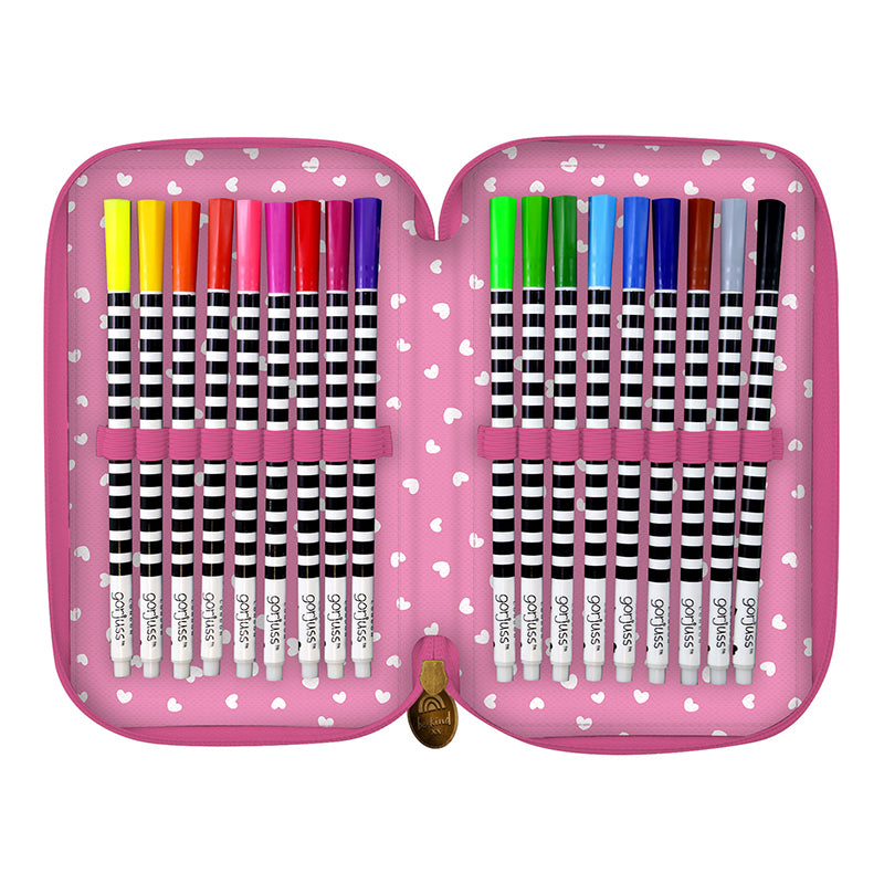 Пълен несесер с 3 отделения Santoro Gorjuss Be Kind To Each Other