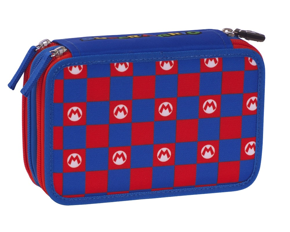 Ученически несесер Super Mario с 3 ципа и съдържание