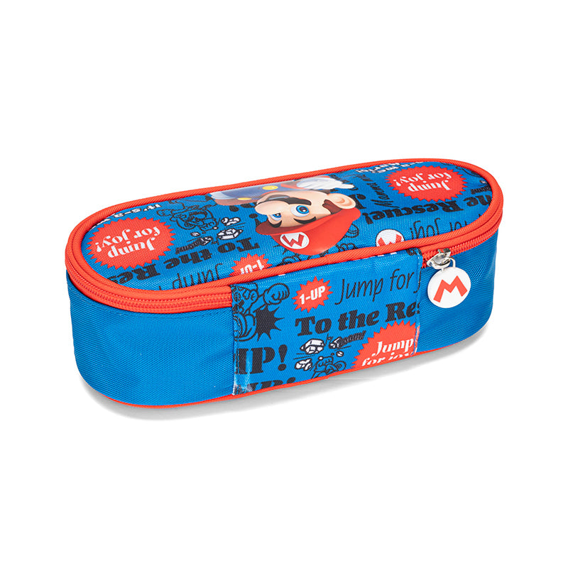 Ученически овален несесер Supermario Blue