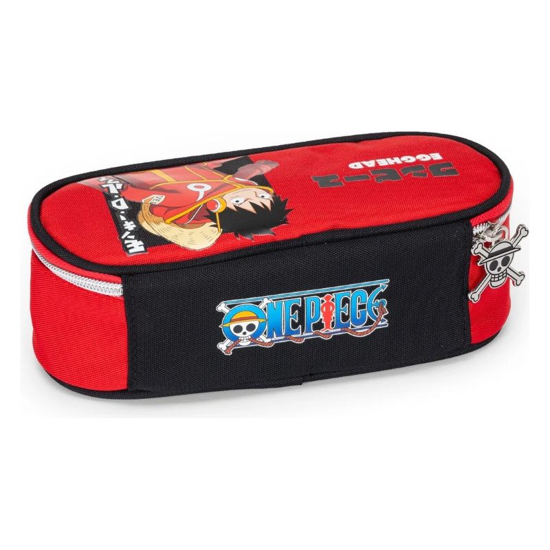 Ученически овален несесер One Piece Red