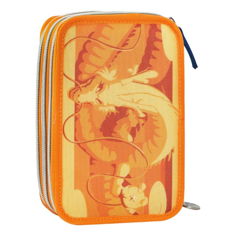 Ученически несесер DragonBall Goku Blue/Orange със съдържание и 3 отделения