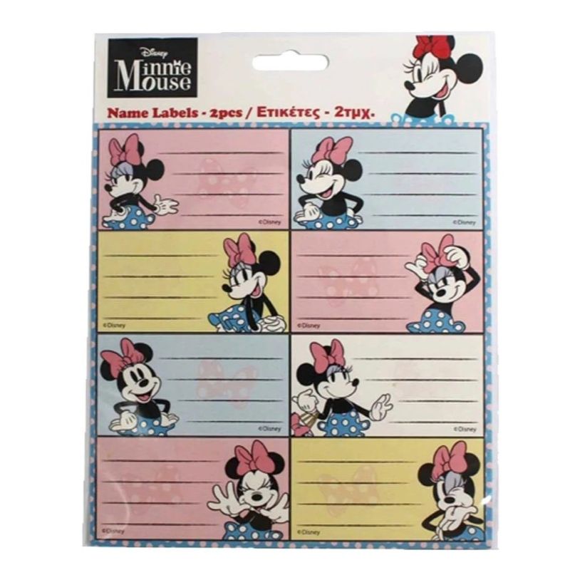 Етикети за тетрадки MINNIE - 16 броя