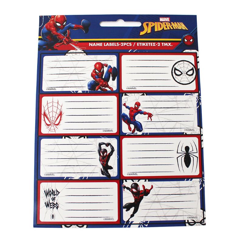 Етикети за тетрадки SPIDERMAN