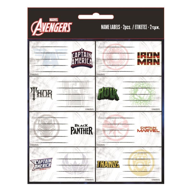 Етикети за тетрадки MARVEL