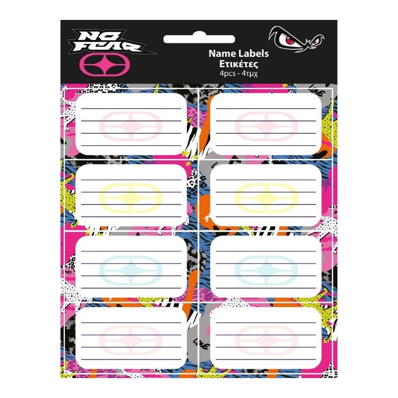 Етикети за тетрадки No Fear Girl (32 броя)
