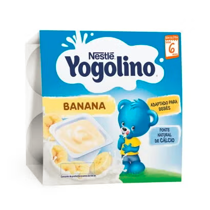 Nestle Yogolino Млечен десерт, Банан, от 6-ия месец, 4х 100 гр