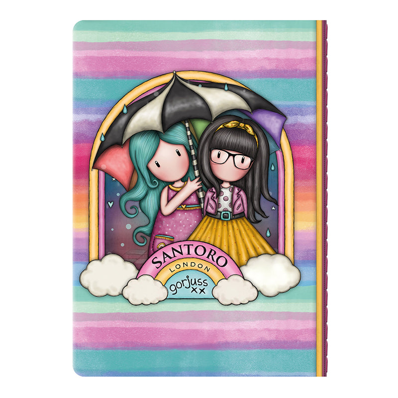Малка тетрадка със стикери Santoro Gorjuss Be Kind To Each Other
