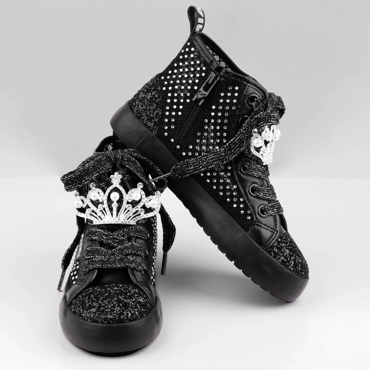 MADMIA Princess Black – Черни високи обувки за деца и възрастни