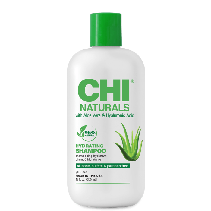 CHI Naturals Хидратиращ шампоан с алое вера за всеки тип коса, 355 мл