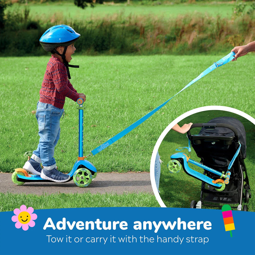 Детска тротинетка Small Trunki, синя