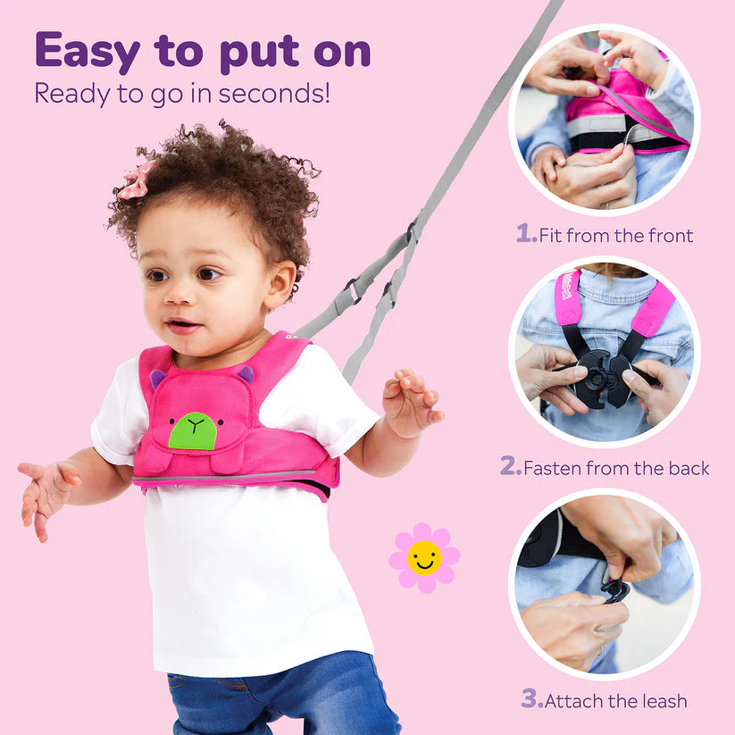 Розов Колан за Прохождане Pink Betsy ToddlePak Bert