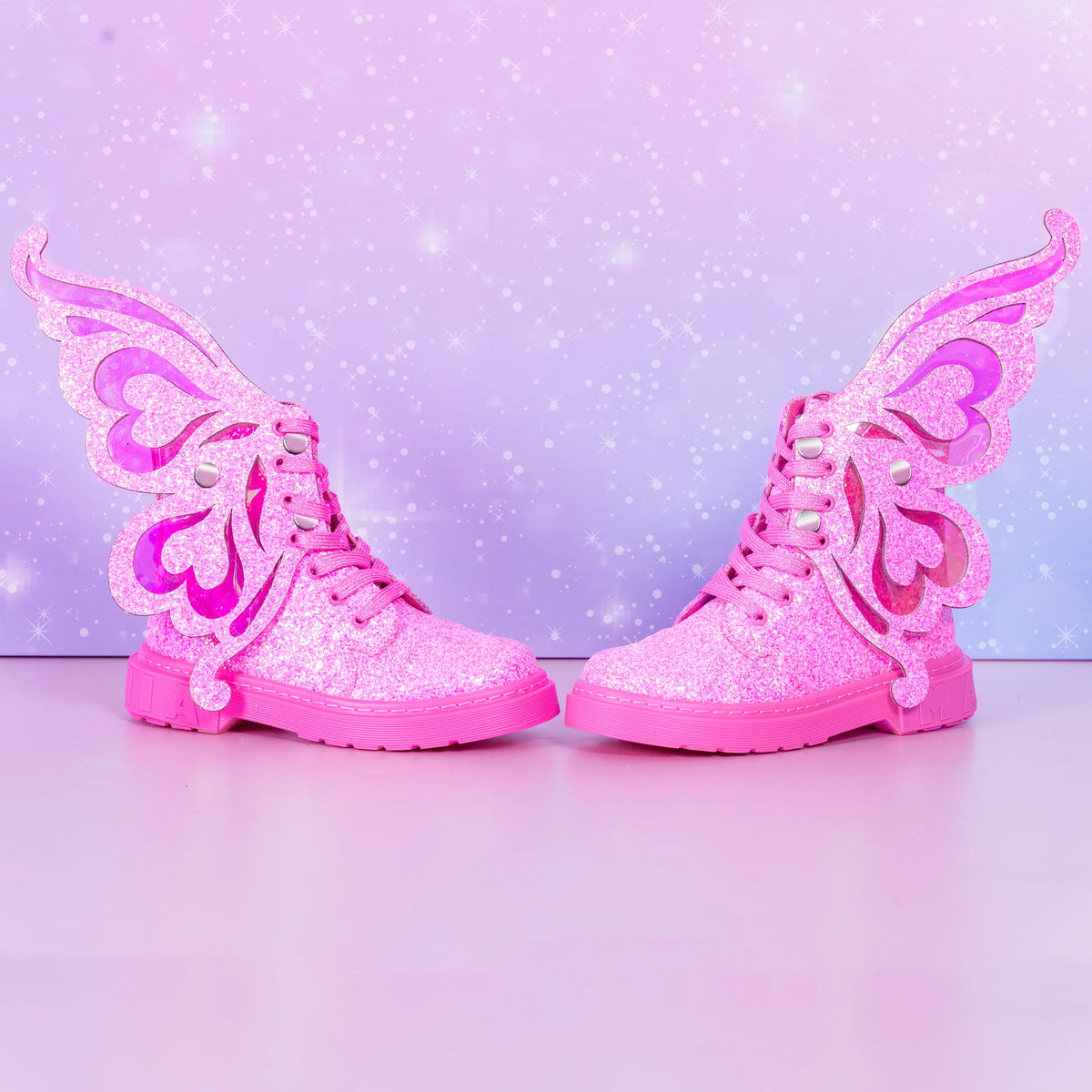 MADMIA Glitter Fairy Pink – Розови обувки с блестящи крила
