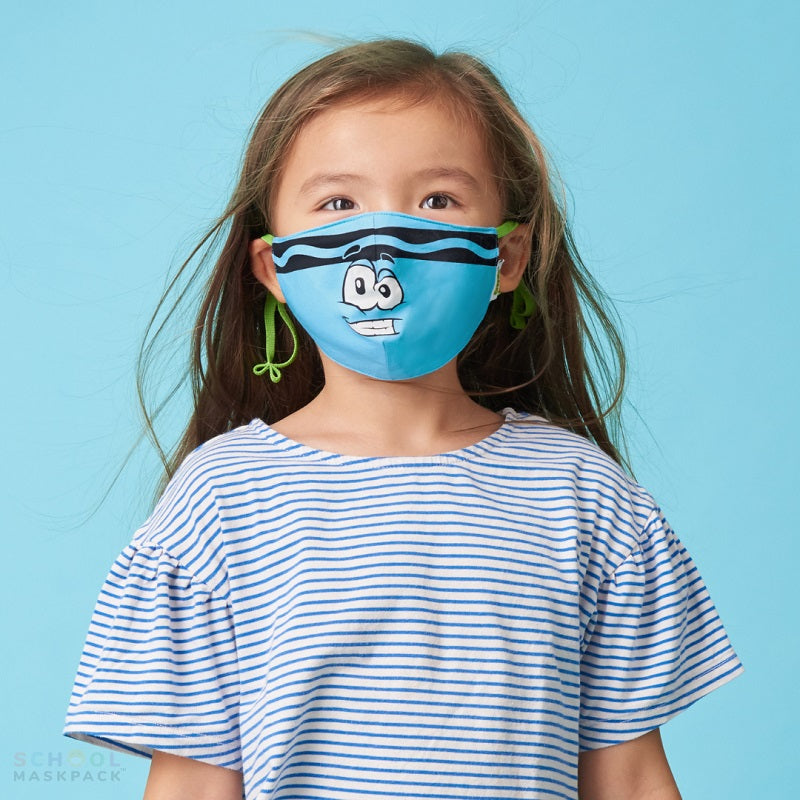 Crayola™ Kids Tip Faces, Blues and Greens, детски маски за лице в сет, 5 броя