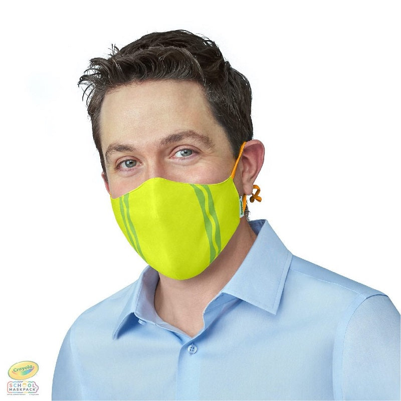 Crayola™ Adults Stripe, маски за лице за тийнейджъри, учители и възрастни, в сет, 5 броя