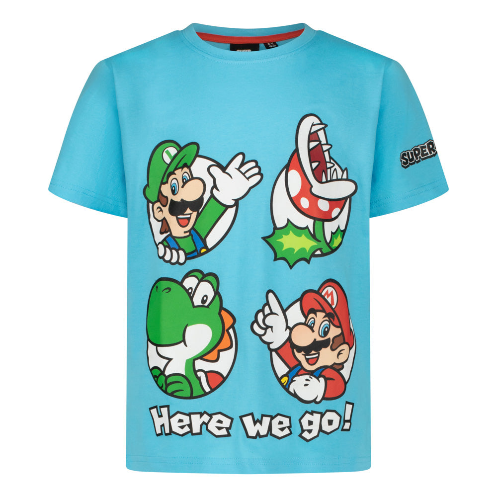 Тениска Super Mario Blue, размер 110