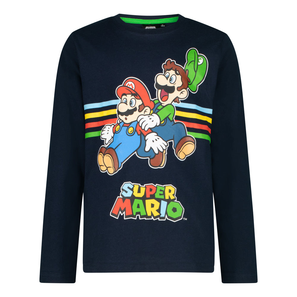 Блуза с дълъг ръкав Super Mario Black, размер 116