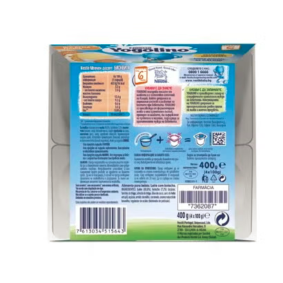 Nestle Yogolino Млечен десерт, бисквита, от 6-ия месец, 4х 100 гр