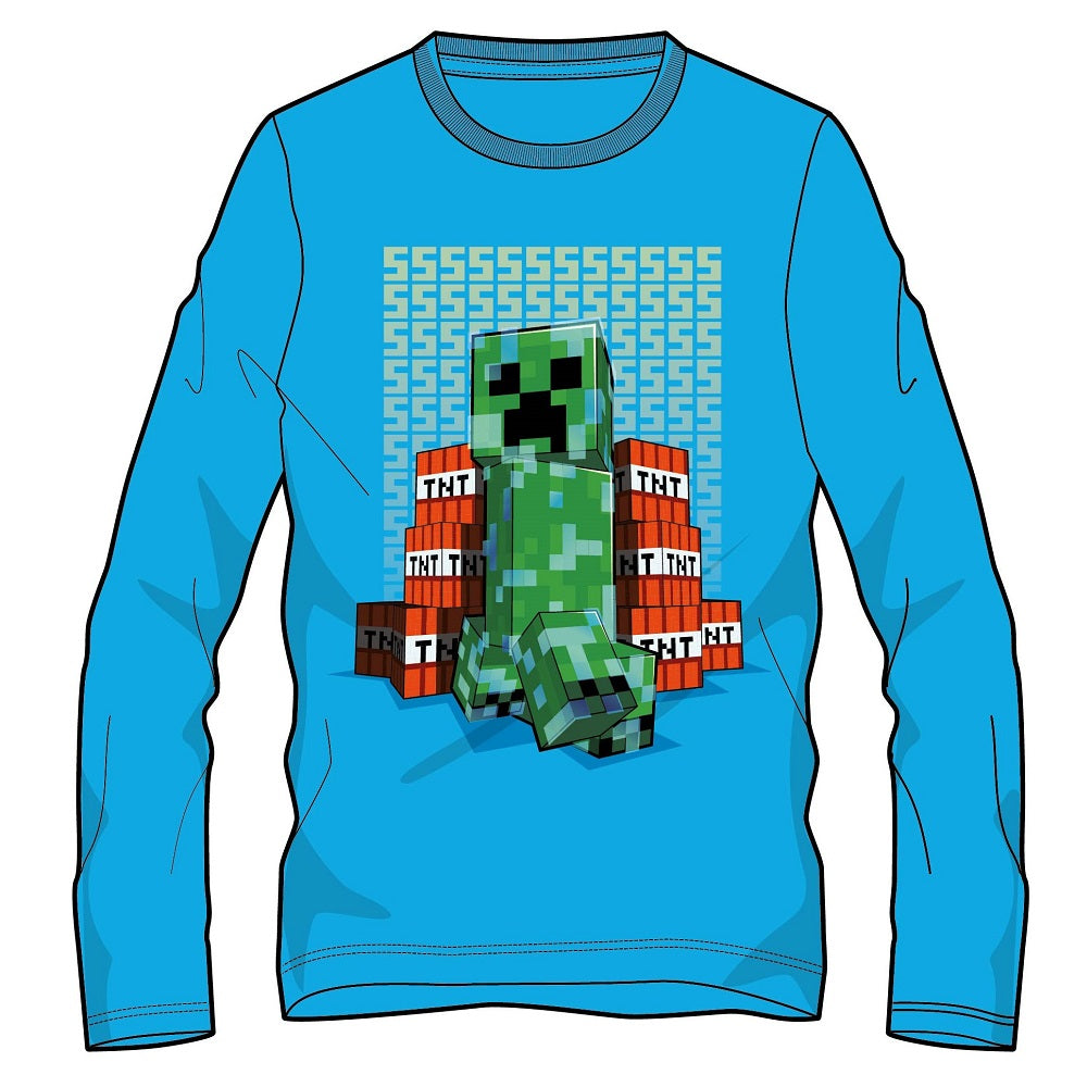 Блуза с дълъг ръкав Minecraft TNT, размер 140