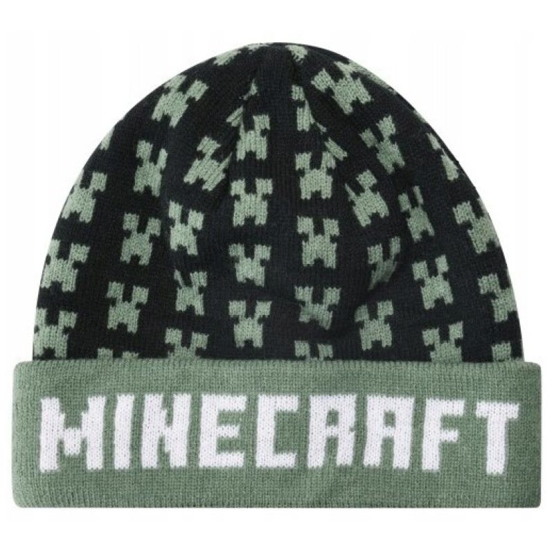 Зимна шапка Minecraft Creeper Faces, размер 56