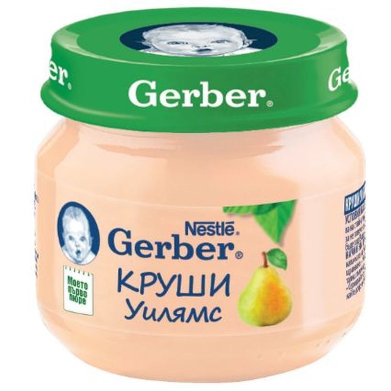 Gerber Пюре от круши, моето 1-во пюре, 6х80 гр