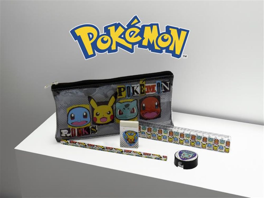 Комплект от 5 части Pokemon в несесер