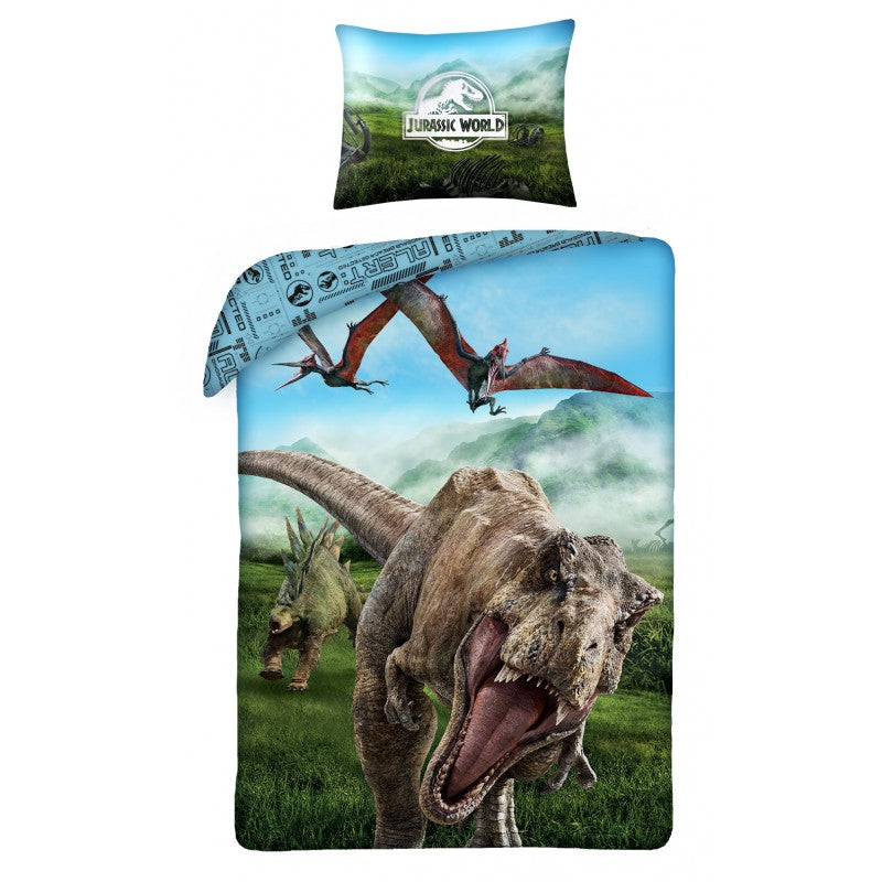 Детски спален комплект Jurassic world син
