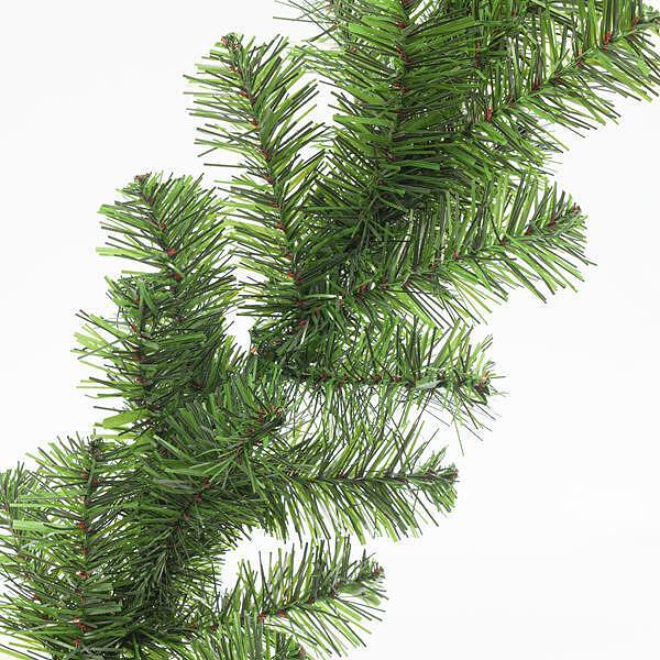 Коледен декоративен гирлянд 230x30см с орнаменти, зелен