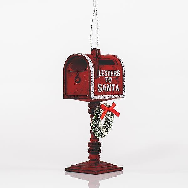 EUROLAMP Деко пощенска кутия играчка за елха, 5.2 х 11.5см