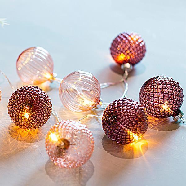 EUROLAMP ЛАМПИЧКИ 10 LED 5MM РОЗОВИ СТЪКЛЕНИ ТОПКИ, БАТЕРИЯ 3XAA, IP20