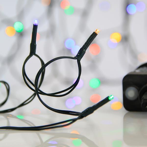 EUROLAMP ЛАМПИЧКИ, 100 LED 3ММ, АДАПТЕР 31V, МУЛТИ LED, IP44