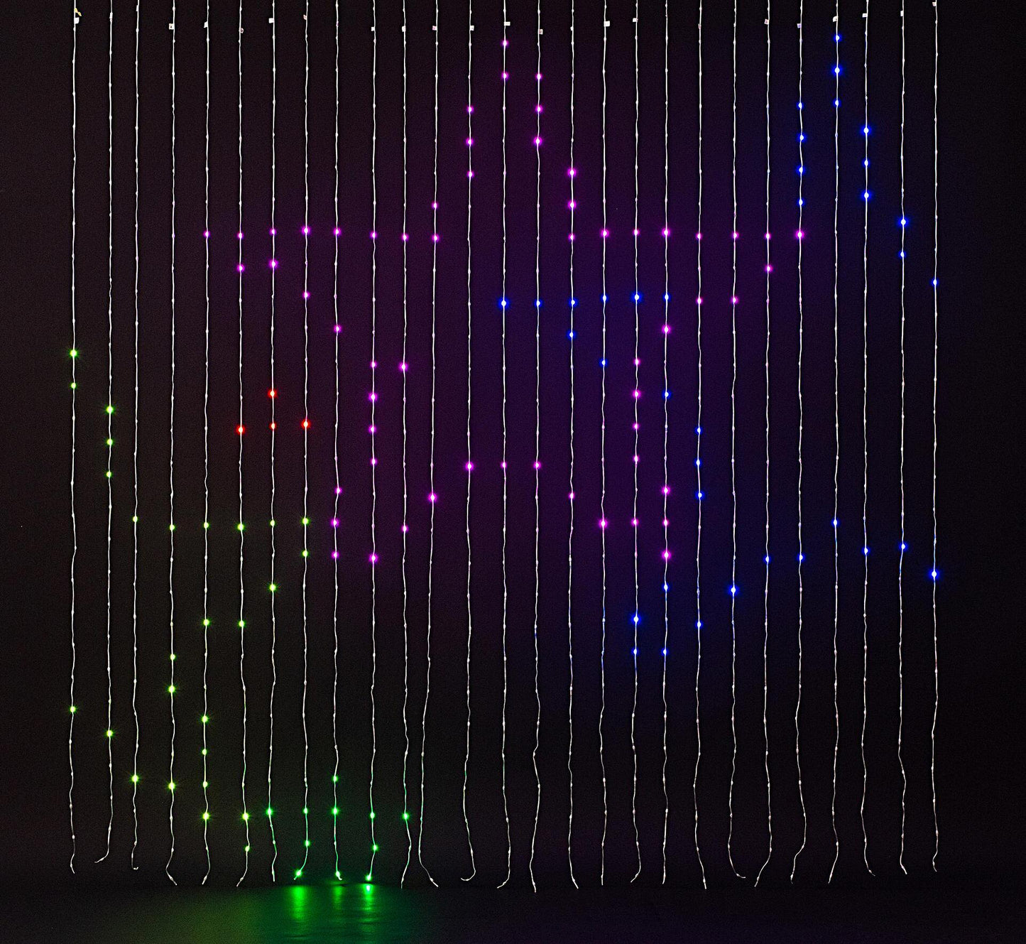 Лампички завеса 746 mini LED, RGBW, с приложение, 5м