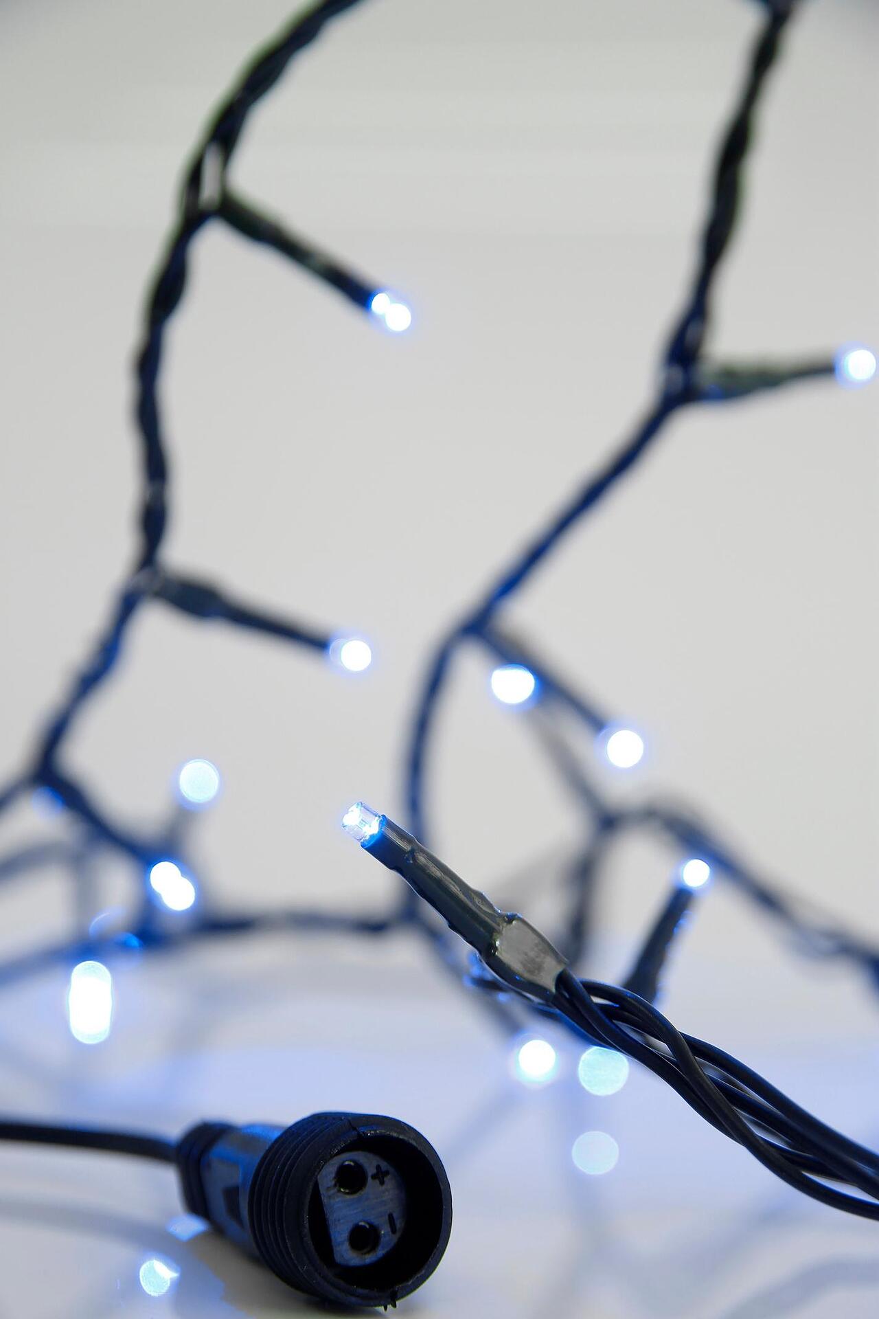 ЛАМПИЧКИ,100 LED,31V АДАПТОР,КОНЕКТОР,ЗЕЛ.КАБЕЛ,СИН