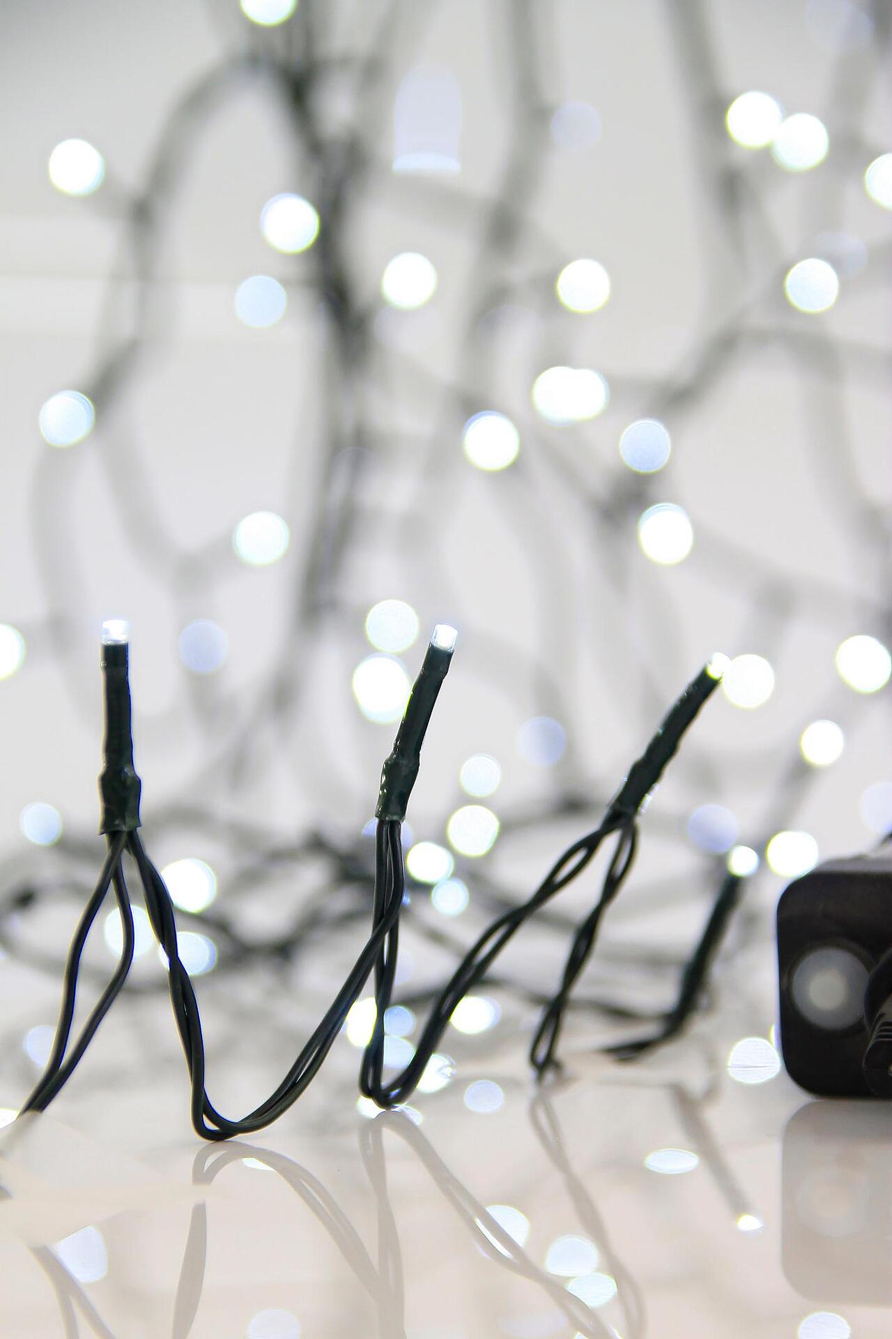 ЛАМПИЧКИ,1500 LED, 31V АДАПТОР С 8 ФУНКЦ,W,ЗАХР.КАБЕЛ 3m, IP44