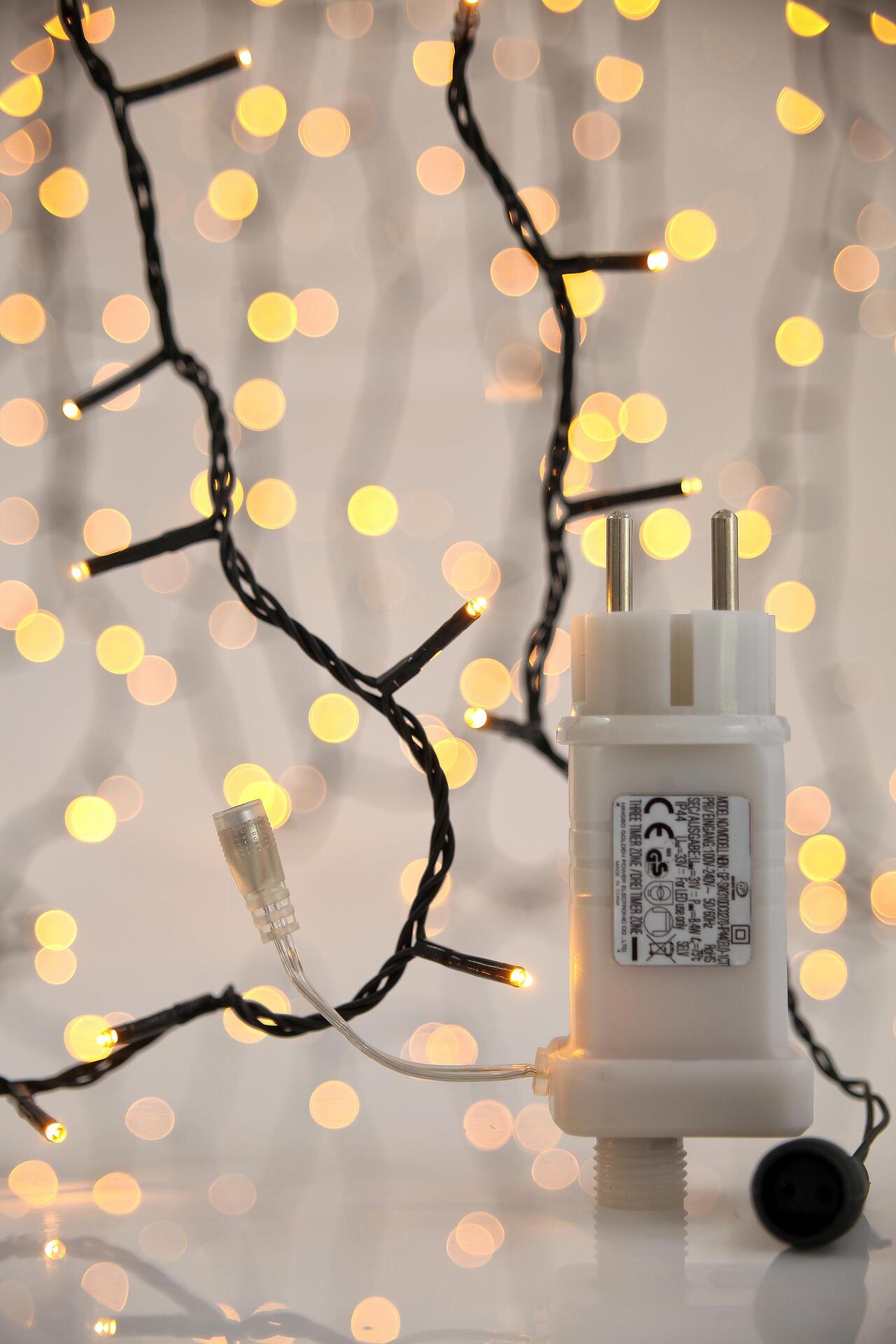 ЛАПИЧКИ 400LED 3ММ,31V,МИКРОФОН И ФУНКЦ.ЗА МУЗИКА,ПАМЕТ/ДИСТАНЦ/WW