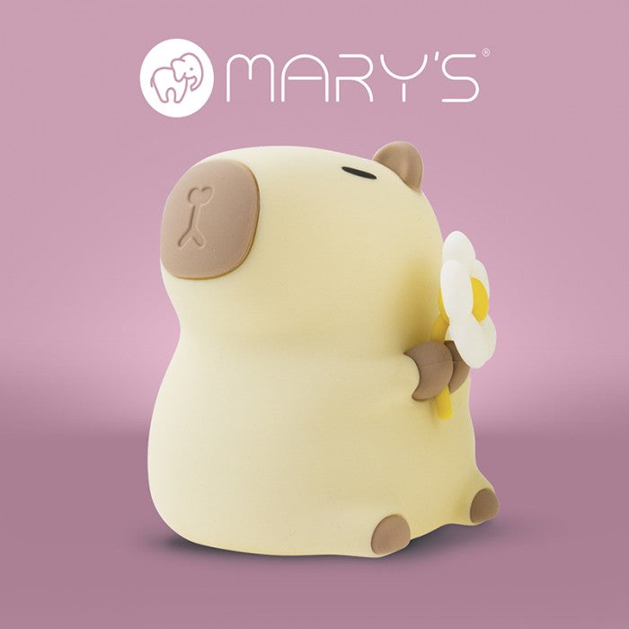 Детска нощна лампа LED RGB MARY’S Капибара Флористка