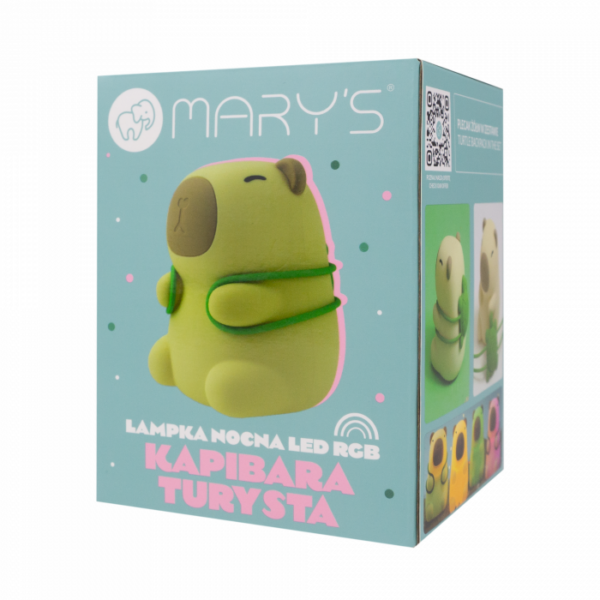 Детска нощна лампа LED RGB MARY’S Капибара Турист