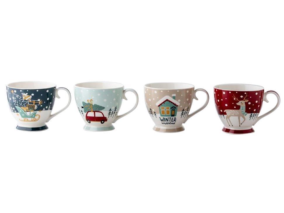 Florina порцеланова чаша, коледен дизайн, 440 мл