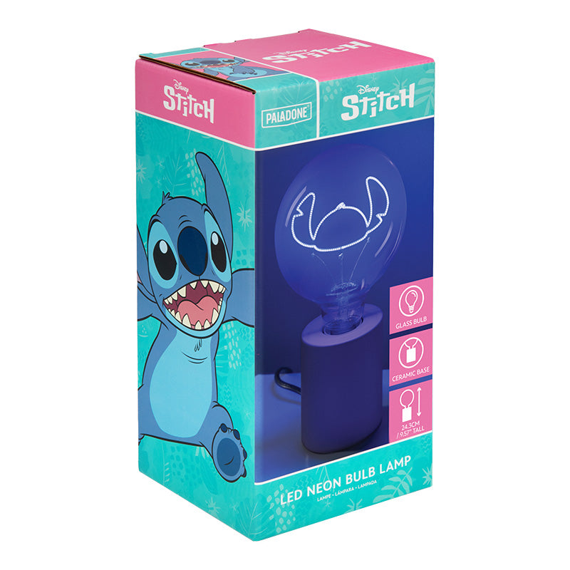 Нощна лампа с неонова LED крушка Stitch