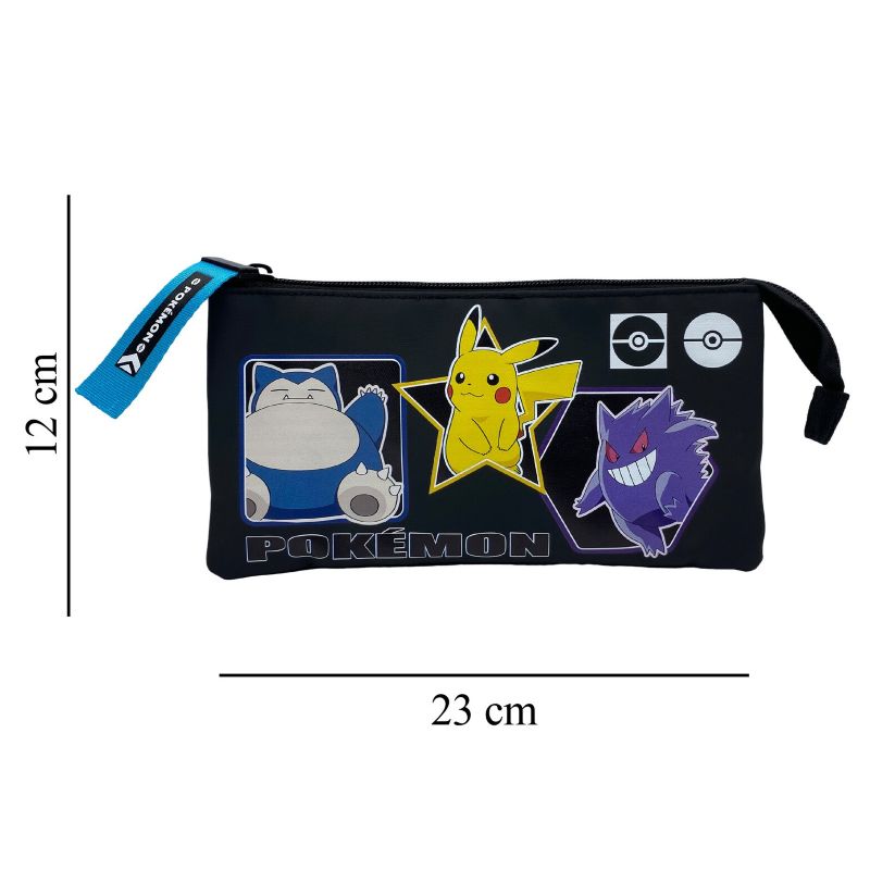 Ученически несесер с три отделения Pokemon Geo