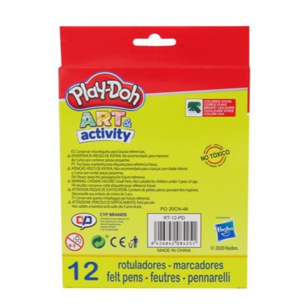 Флумастери Play Doh - 12 цвята