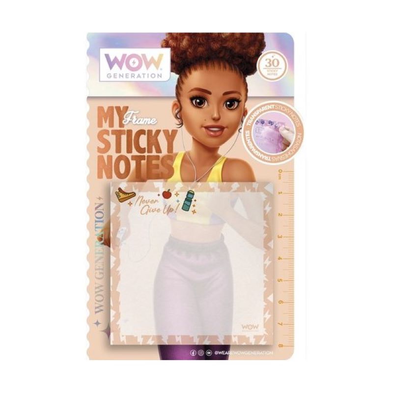 Прозрачни лепящи бележки WOW Generation, Асортимент