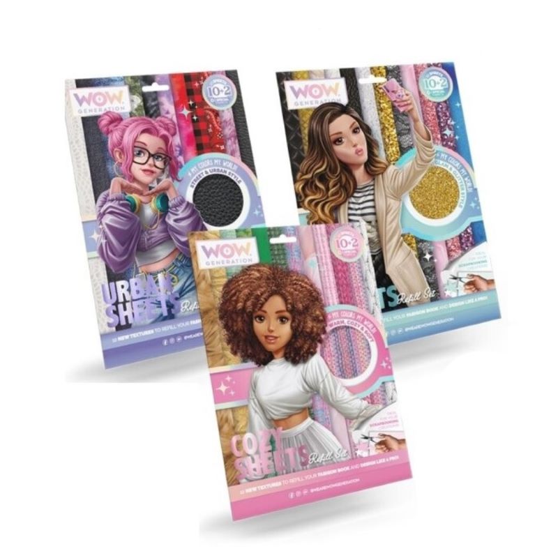 Допълнение към Модна книга-сет WOW Generation, Асортимент