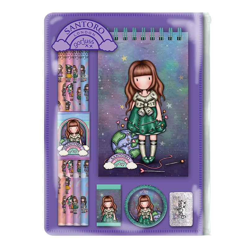 Сет с ученически пособия Santoro Gorjuss Be Kind To Our Planet