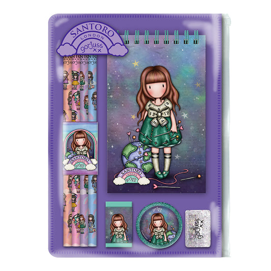 Сет с ученически пособия Santoro Gorjuss Be Kind To Our Planet