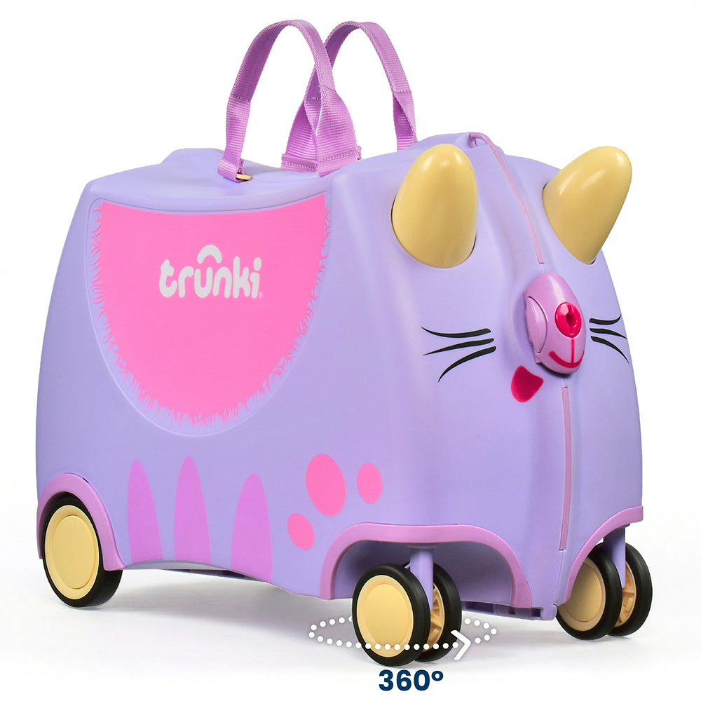 Детски куфар Trunki Cassie the Cat Lilac